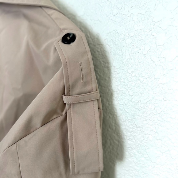 Farktop Women’s Oversized Long Trench Coat Double Breasted Fully Lined NWOT Sz M - Picture 7 of 9